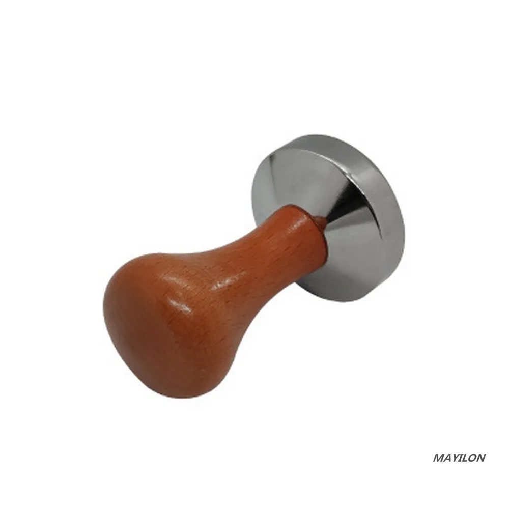 

Stainless Steel Coffee Press Coffee Tamper Wooden Handle Barista Espresso Machine Grinder for Coffee and Espresso Powder Hammer