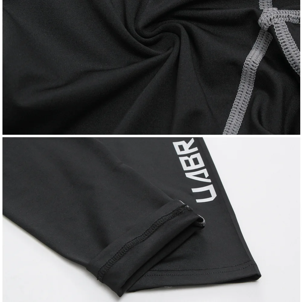 Быстросохнущие мужские компрессионные брюки UABRAV Pro трико для бега спортивные