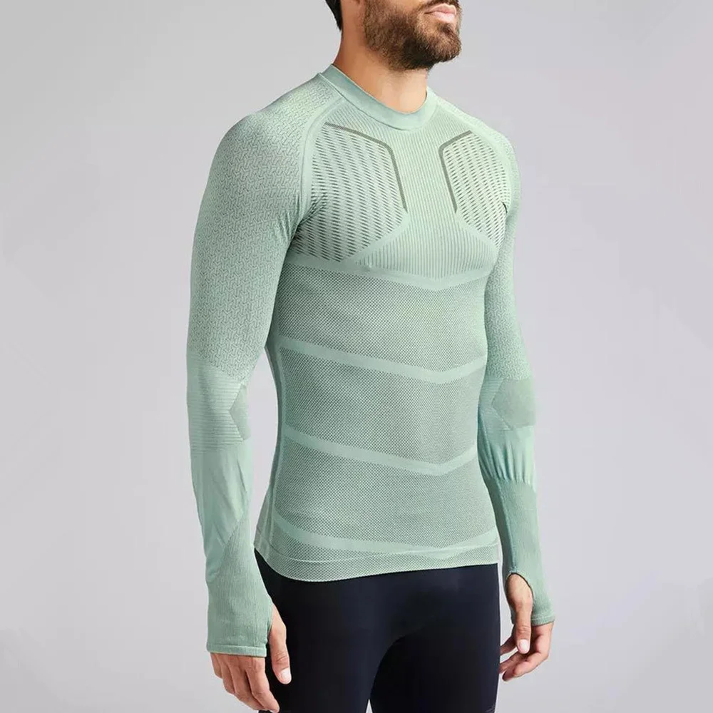 Компрессионная быстросохнущая Мужская Спортивная Футболка для бега