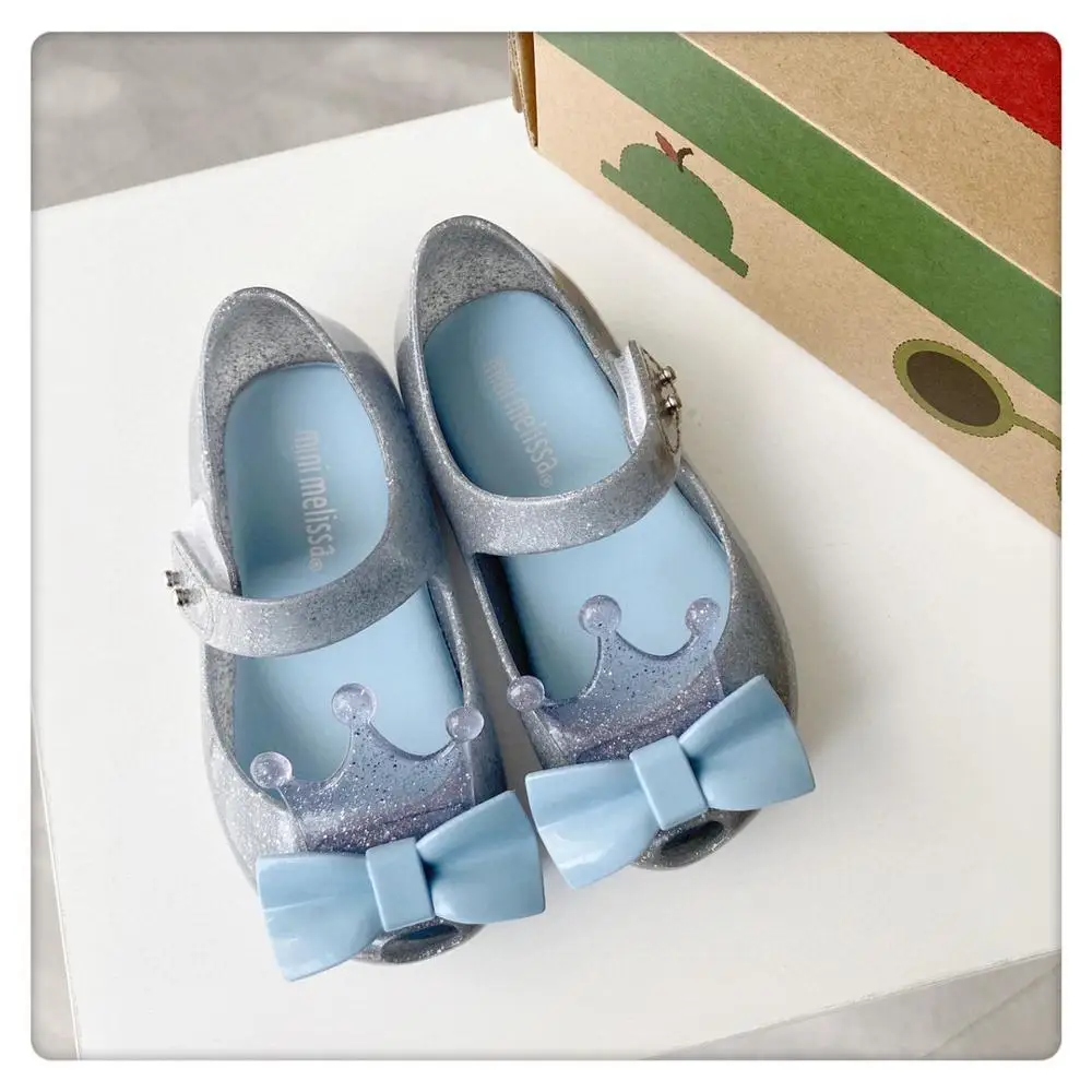 2020 оригинальные детские сандалии желе Mini Melissa Ultragirl для девочек с короной детская