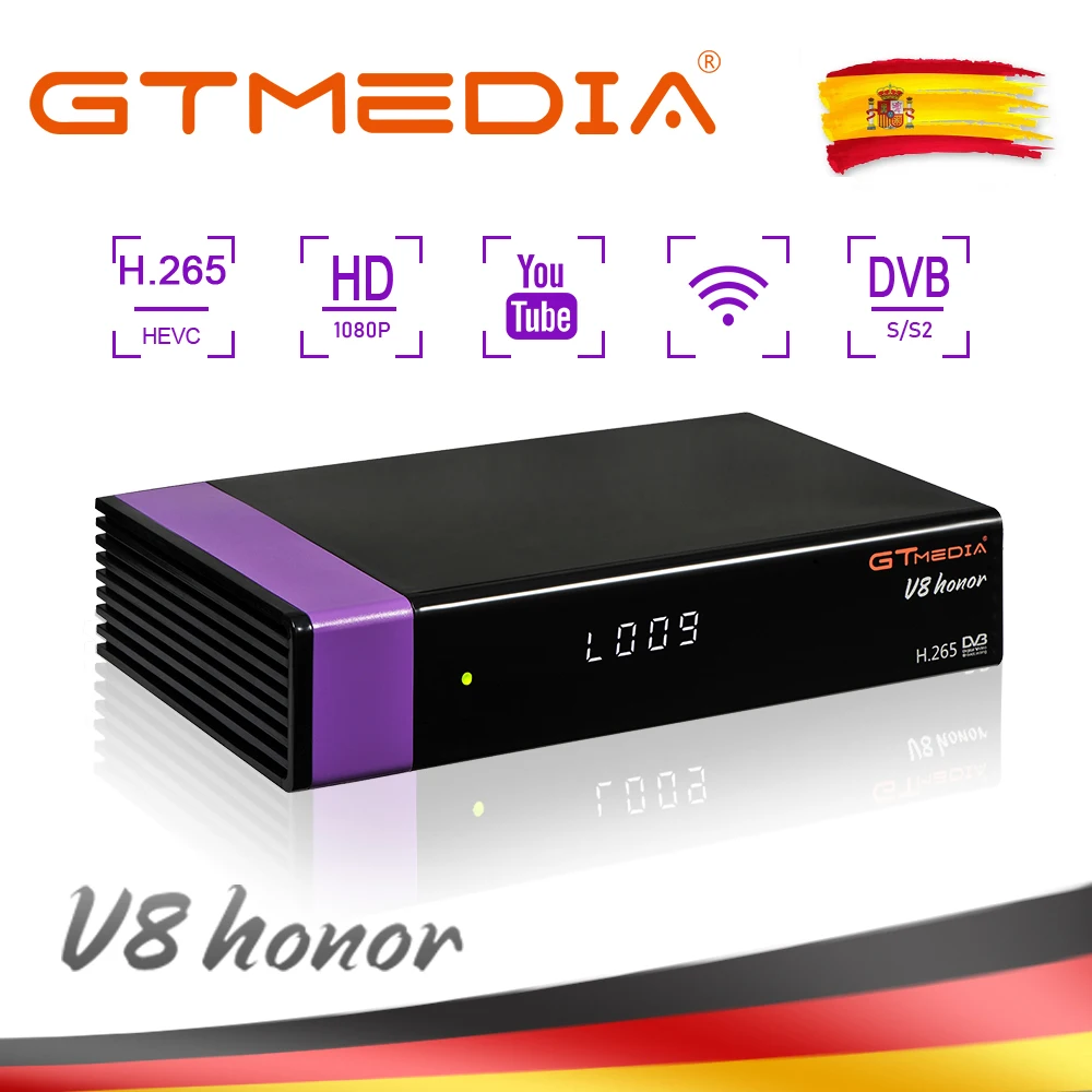 Спутниковый телевизионный ресивер Gtmedia V8 honor DVB S2 так же как и GTmedia Nova встроенный WI