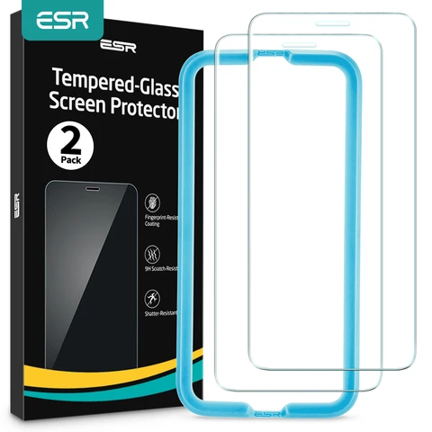 Закаленное стекло ESR для iPhone 12 Pro Max XR XS 11 Pro Max SE 2020 8/7/6S/6 Plus