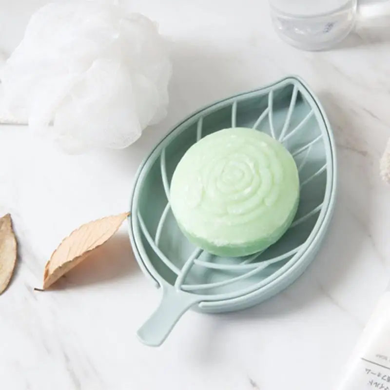 Пластиковый ящик для мыла в форме листа держатель подставка душа походная ванная