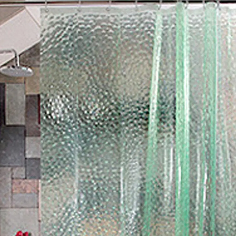 Прозрачная ткань для ванной 3 цвета Декор Прочный 3D занавески душа купания новый