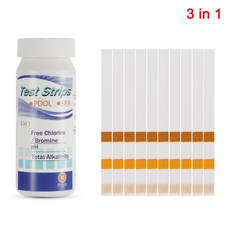Тестовая Бумага для бассейна тест полоска нулевого хлора значения PH щелочности