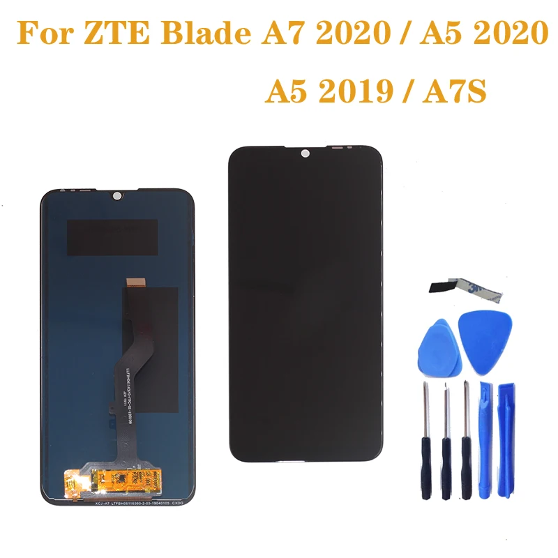 

ЖК-дисплей 2020 для ZTE BLADE A7 2019 A7S 2020 A7 A5 2020, запасные части для кодирующий преобразователь сенсорного экрана в сборе