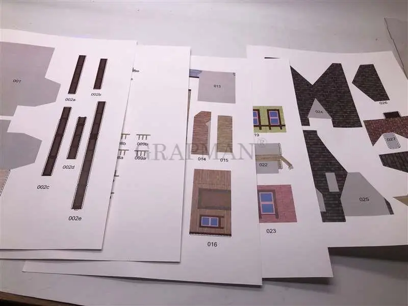 Европейская Архитектура 1/87 UP Летающий дом Tour 3D бумажная модель DIY Ручная работа |