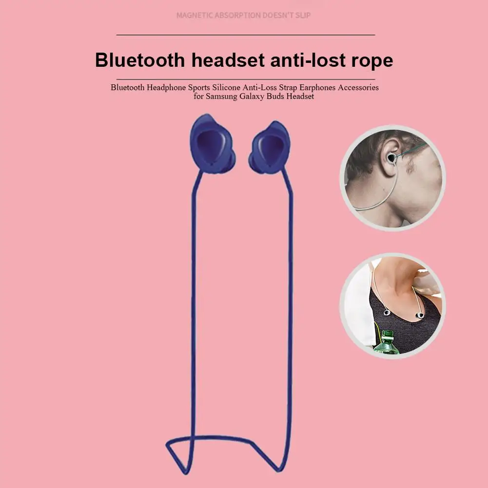 Спортивные силиконовые наушники с Bluetooth и ремешком против потери аксессуары для