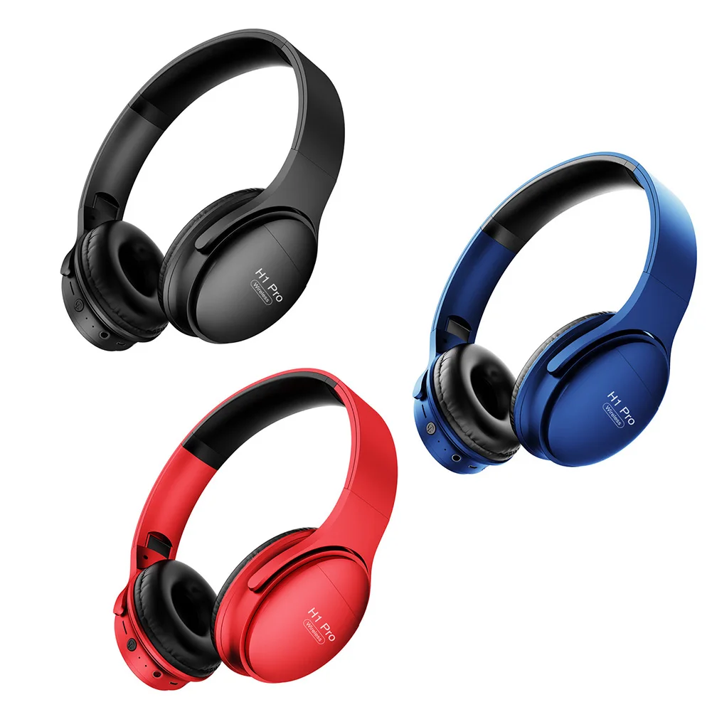 

H1 Pro Bluetooth Headphones HIFI Stereo Wireless Earphone Gaming Headsets Over-Ear Noise Canceling With Mic Support TF Card