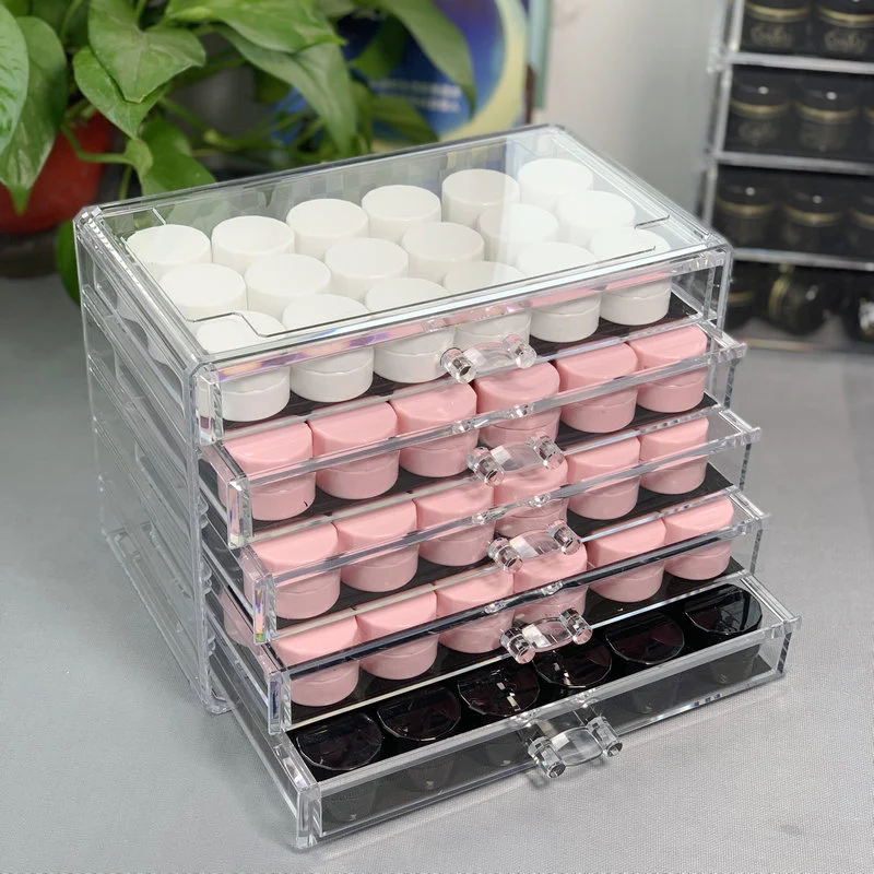 

Acrylic transparent Makeup Organizer Storage Boxes Make Up Organizer For Cosmetics Brush Organizer home Storage Drawers type