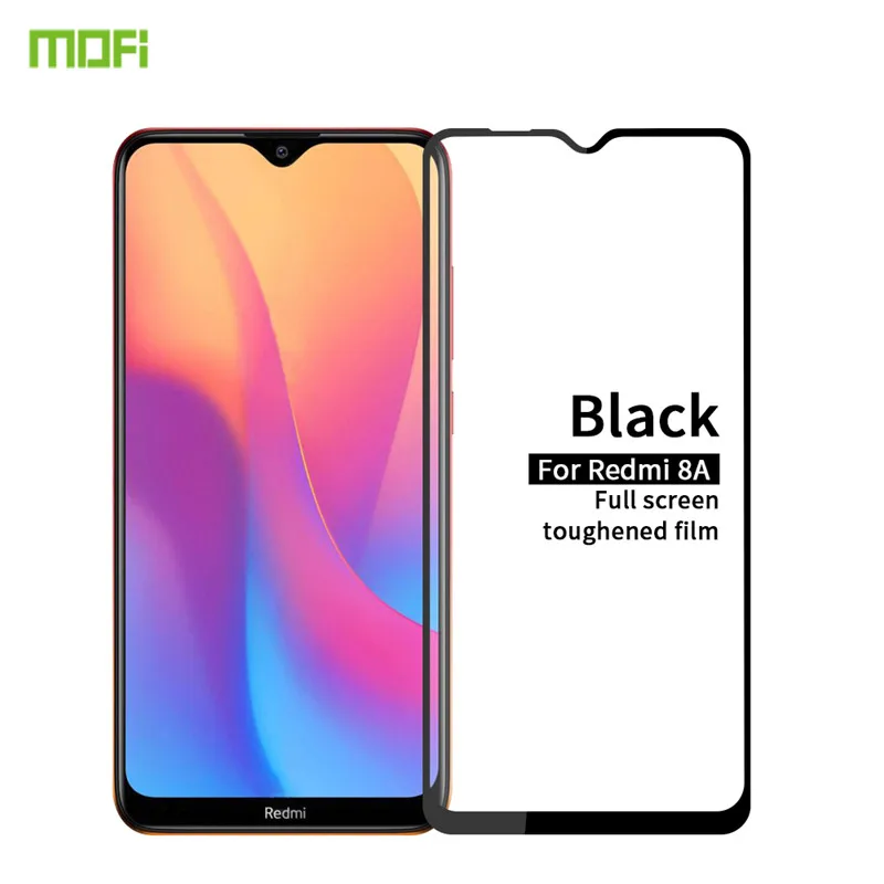 Закаленное стекло для Xiaomi redmi 8A 8 Оригинальная защита экрана Mofi с полным покрытием