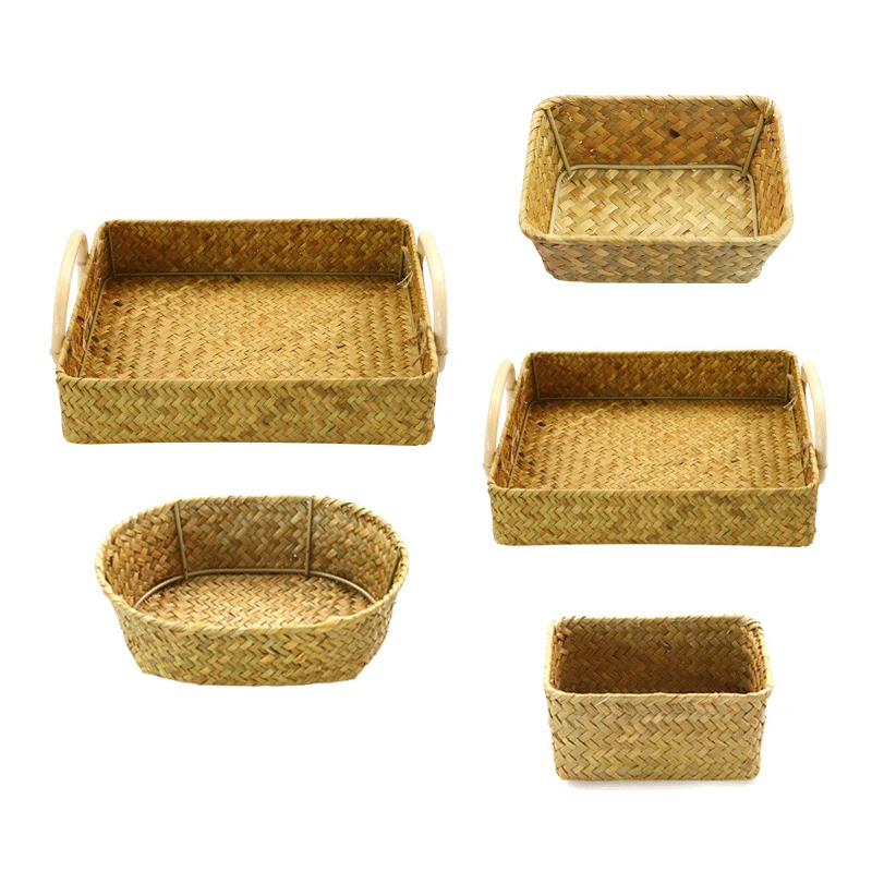 Корзина Монтессори ручной работы, лоток из морских водорослей для хранения, Детские обучающие материалы, Обучающие инструменты Корзина Монтессори ручной работы, лоток из морских водорослей для хранения, Детские обучающие материалы, Обучающие инструменты