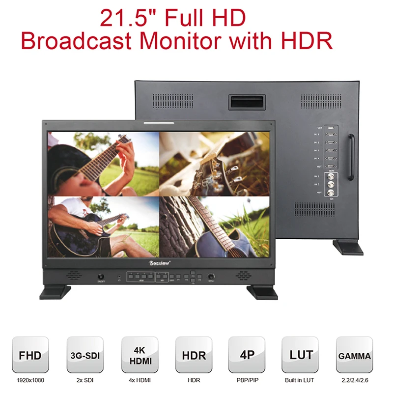 

Bestview S21 21 inch Big Monitor Desktop Director Broadcast 3G SDI 4K HDR Monitoring support PBP/PIP UHD