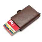 Двухслойный держатель для карт ZOVYVOL, металлический кошелек с блокировкой RFID, деловой кошелек для кредитных карт в алюминиевой коробке, стандартный кошелек