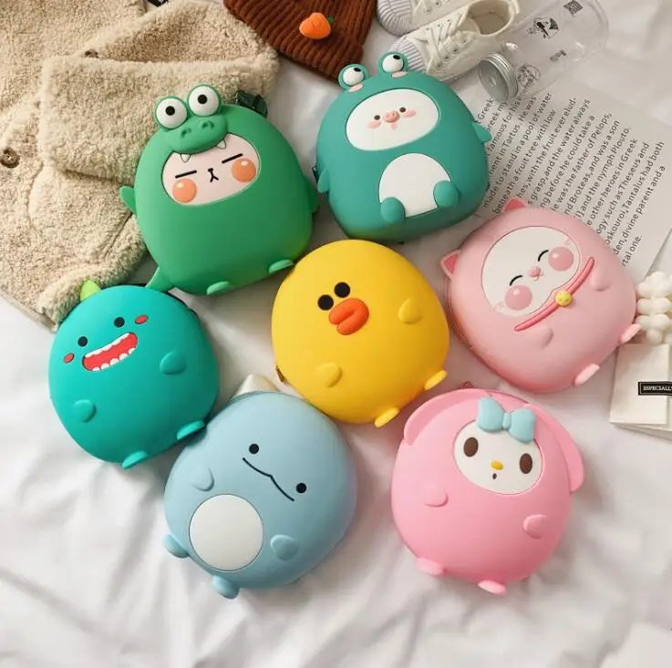 Забавный милый детский силиконовый рюкзак динозавр мини школьная сумка детские