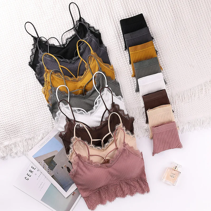 SVOKOR Для женщин кружевной отделкой бюстгальтер Красивая спина обернутое вокруг