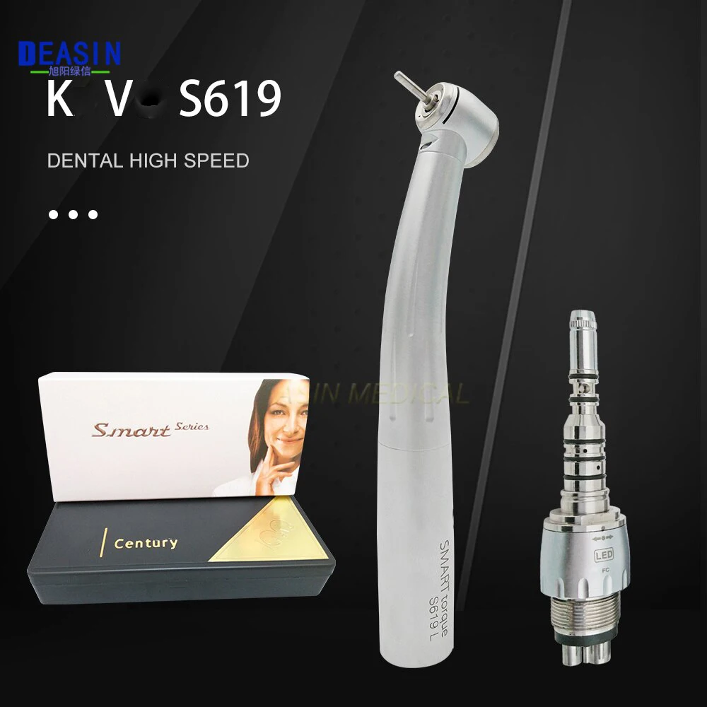 New Fiber Optic Push Button High Speed Handpiece Fit KAVO Coupler And Compatible To KAVO SMART Torque LUX S619L