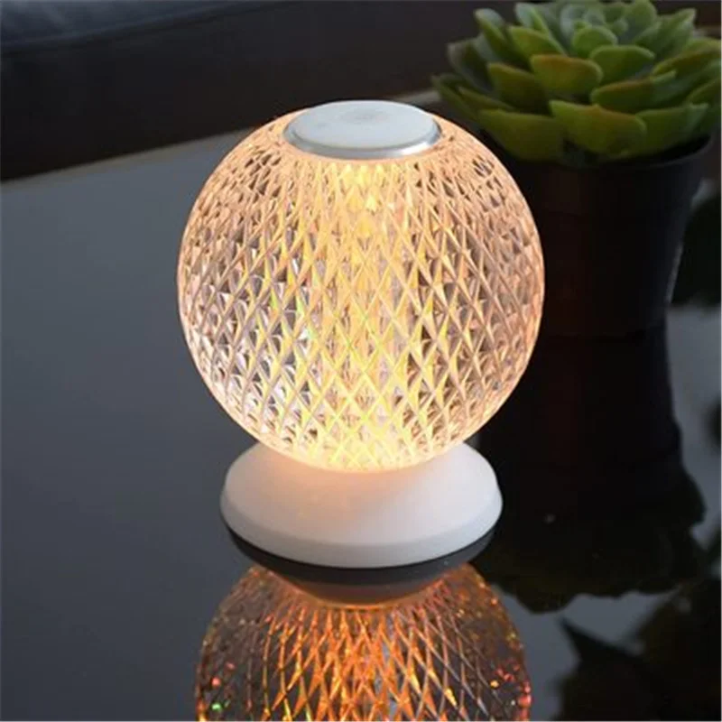 

The Latest Crystal Desk Lamp Bedroom Hotel Living Room Desk Lamp Study Crystal Art Decoration Next To The Light Acrylic Lamp
