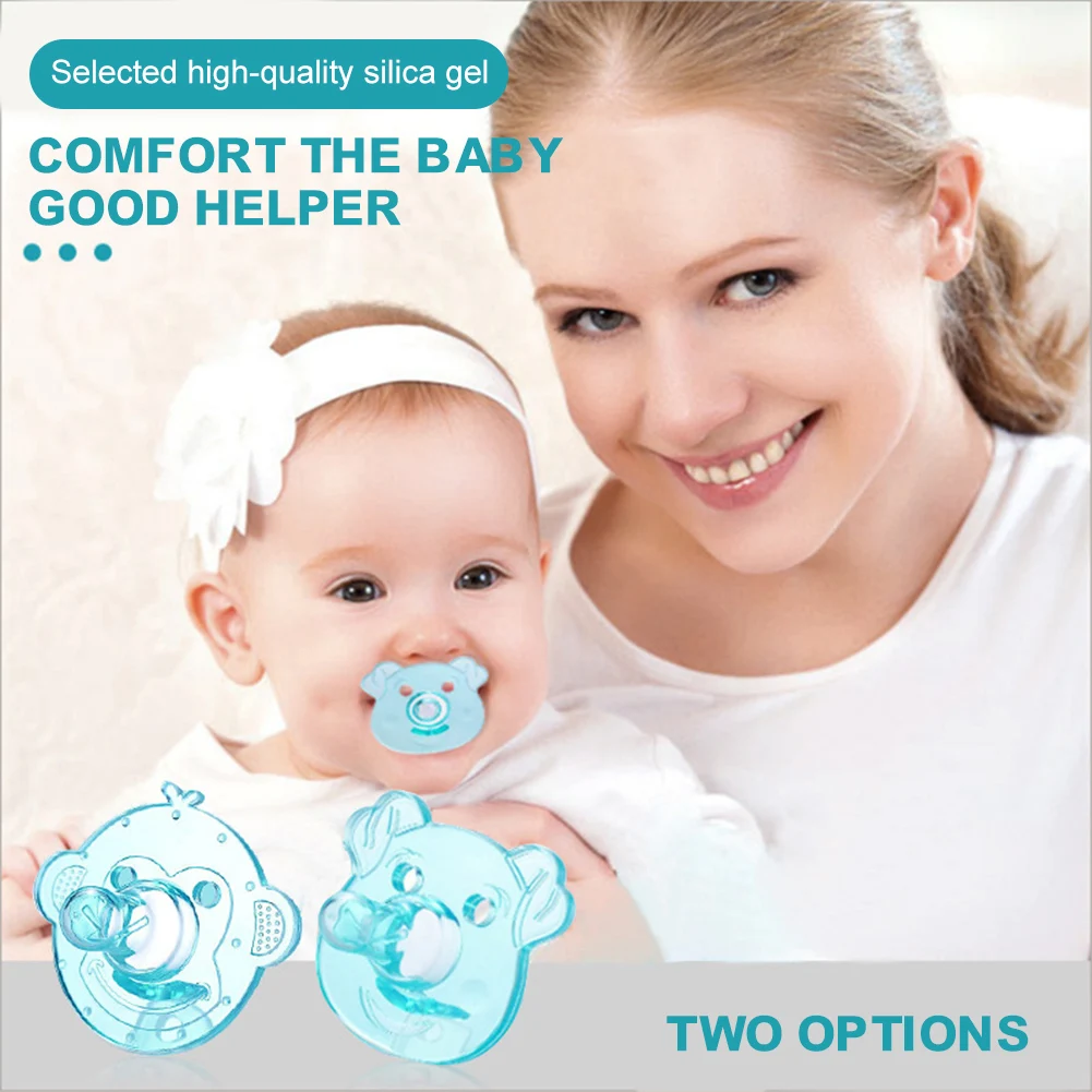 

Baby Pacifier Newborn Bite Chew Nipple Animal Shaped Silicone BPA Free Round Nipple Smoothie Pacifier For 0-18 Feeding Tools