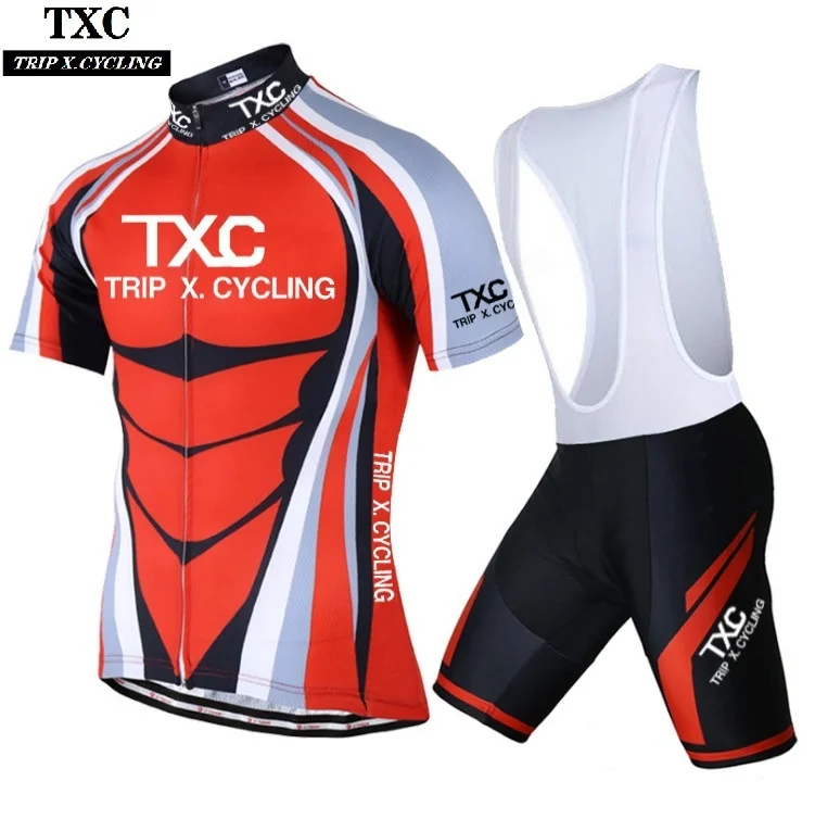 

TXC short sleeve backpack cycling suit summer men's (women's) bicycle moisture absorption and sweat wicking sports cycling suit
