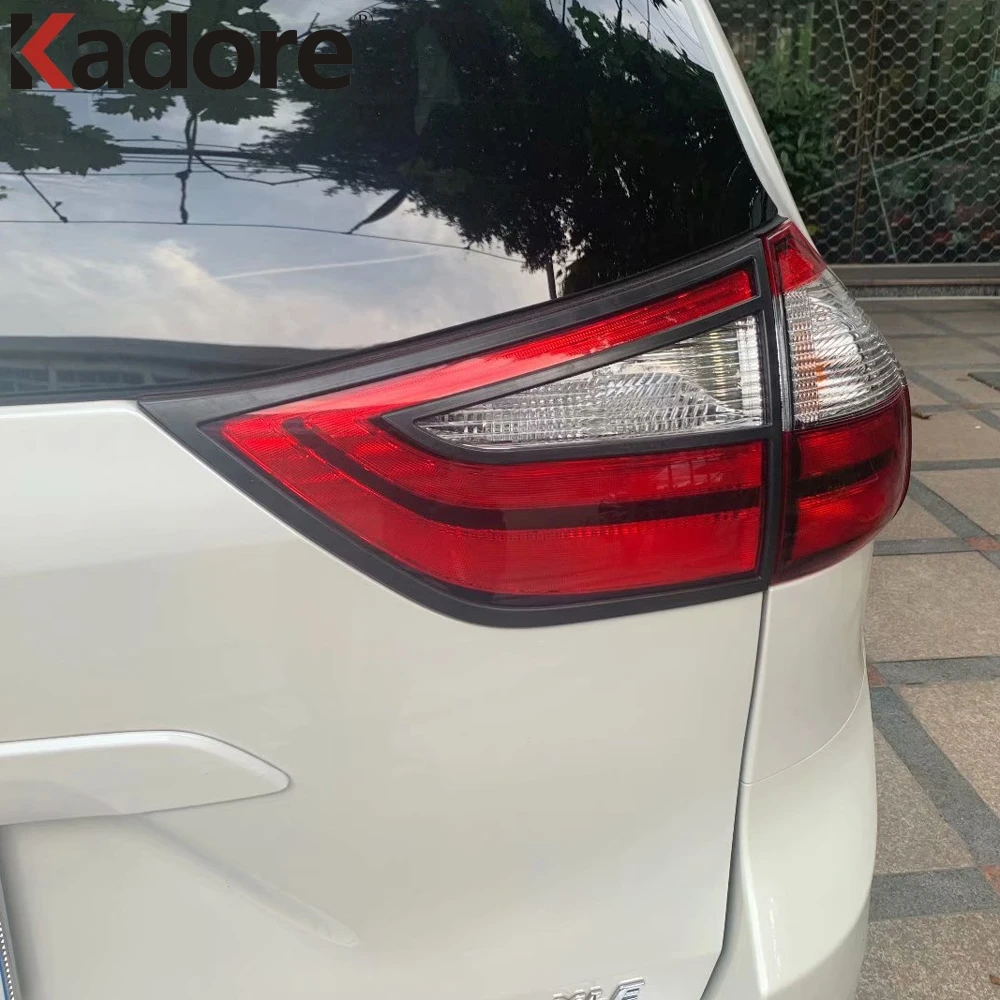 Для Toyota Sienna 2019 2020 углеродного волокна задний светильник крышка Накладка заднего