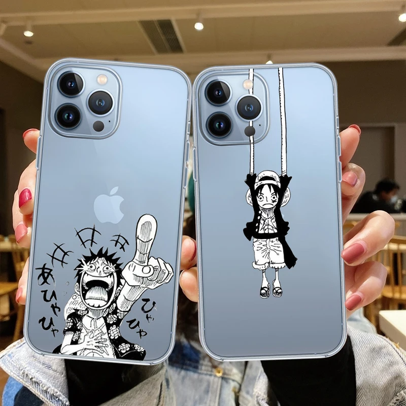 

Japan Anime One Piece Phone Case Luffy Zoro For IPhone SE 2020 12 11 Pro Xs MAX XR X 7 8 Plus 13 Pro Max Silicone Soft TPU Cover