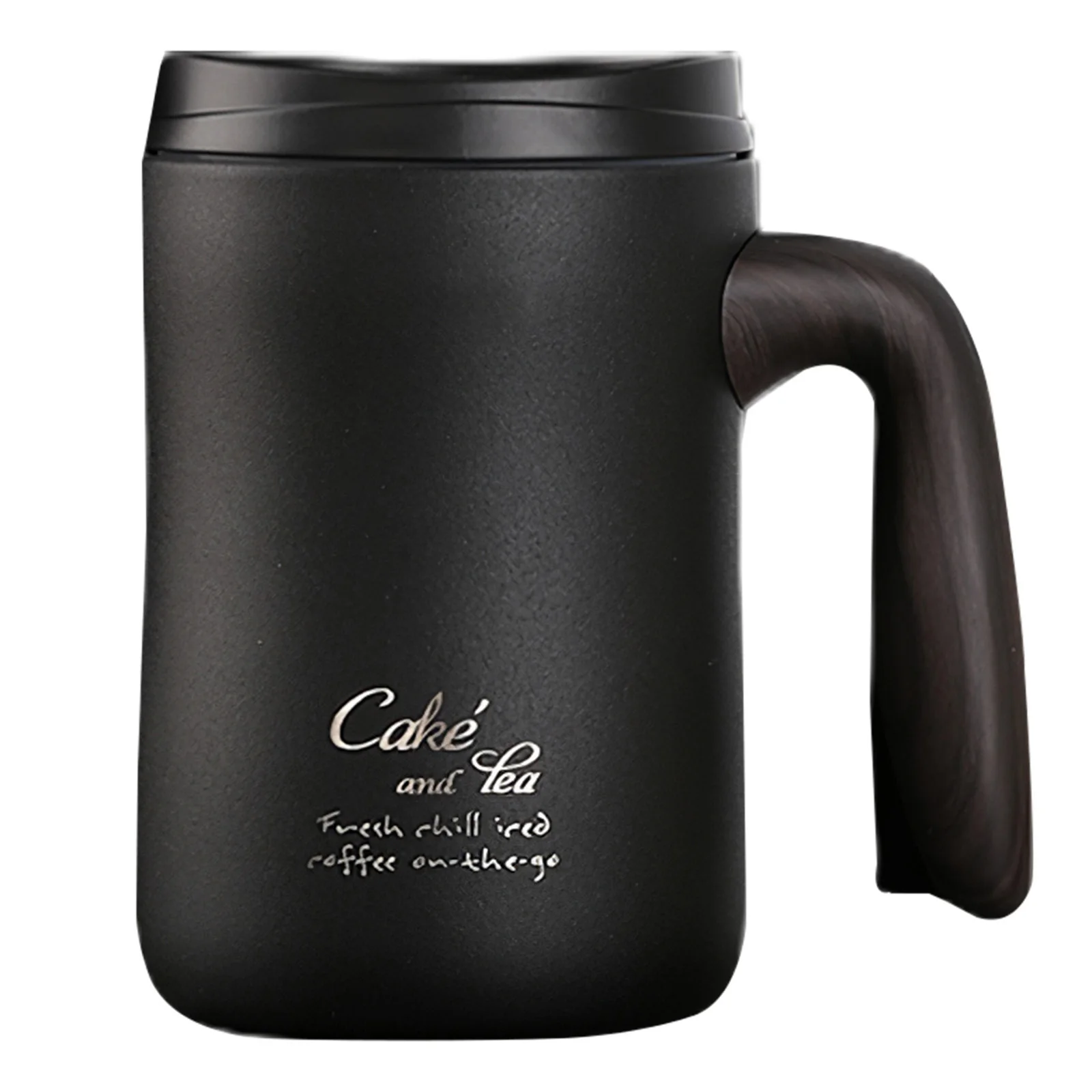 

Керамическая кофейная кружка с деревянной ручкой, 470 мл