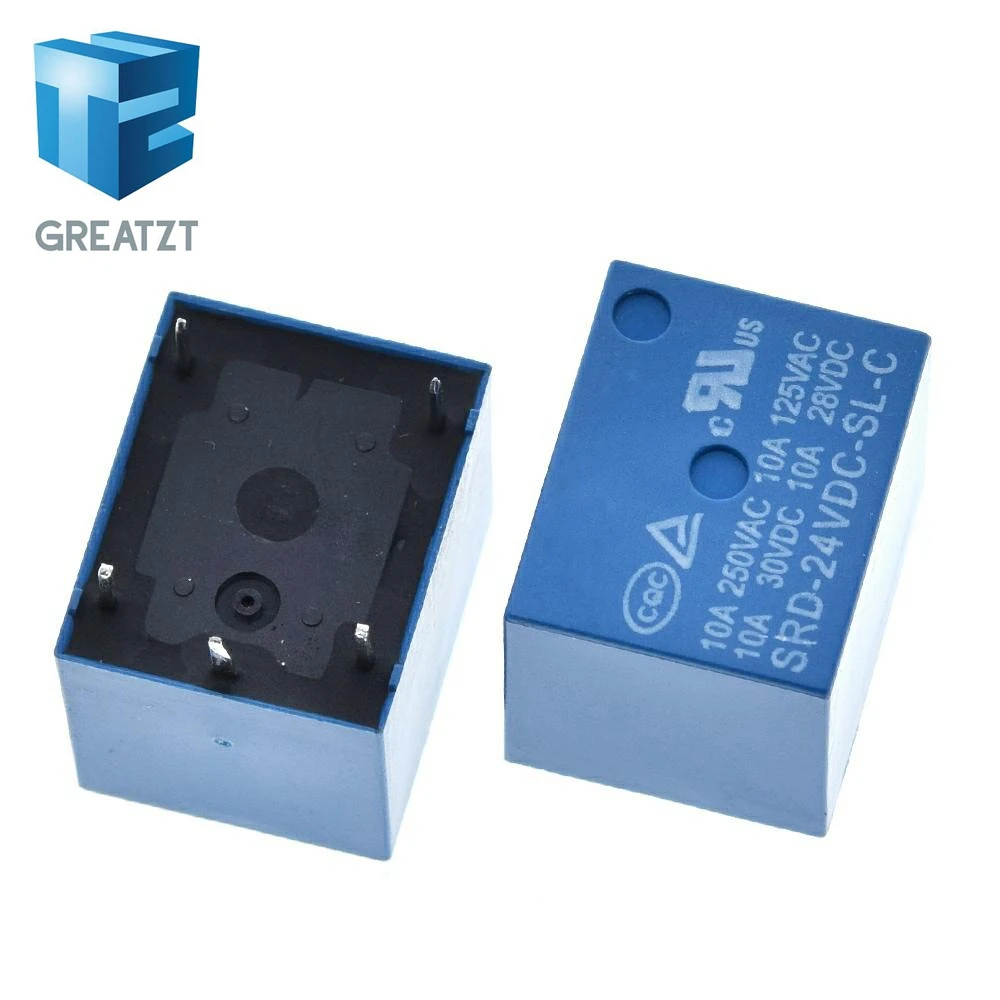 Реле общего назначения SRD 03VDC SL C 05VDC 06VDC 09VDC 12VDC 3V 5V 6V 9V 12V 24V 48V 10A 250VAC 5PIN|dc dc 5v|dc dcpcb 5v |