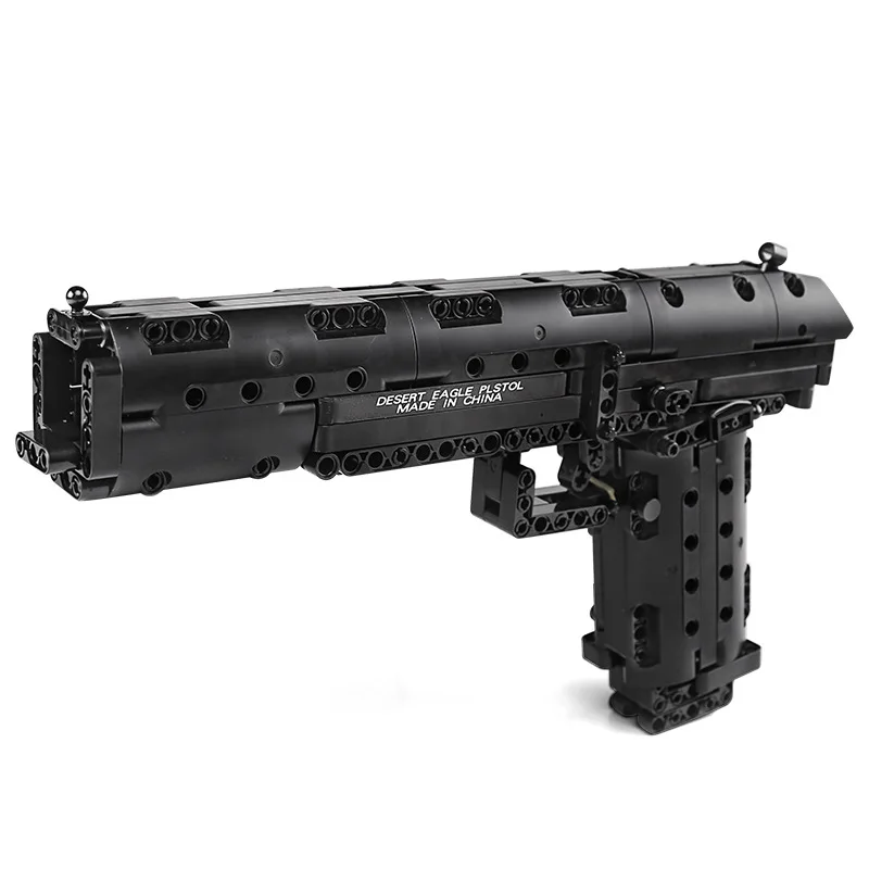 

563PCS Desert Eagle Toy Model Building Blocks Set Technic Assembly Bricks City DIY Weapon Game Gun Children Toys Gift