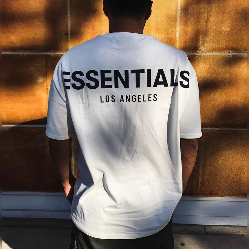 19FW FOG feares of GodS Essentials футболка 3 м Светоотражающая Los Angeles Мужская женская летняя