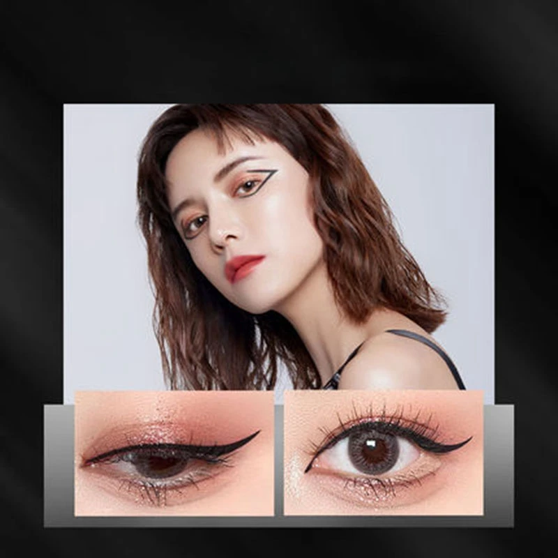 

2x COLORKEY Black Liquid Eyeliner Pencil 24 Hours Long Lasting Eye Makeup Smooth Superfine Eye Liner Pen 01 & 02