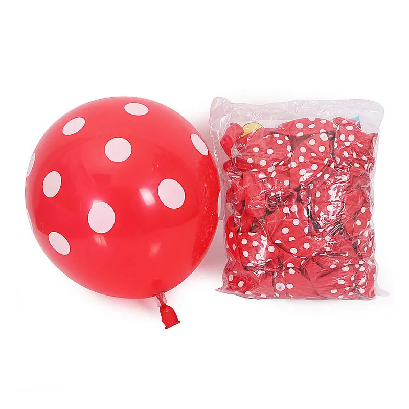 20 шт./лот 12 дюймов цветные шарики в горошек Дети День рождения Свадьба Танец