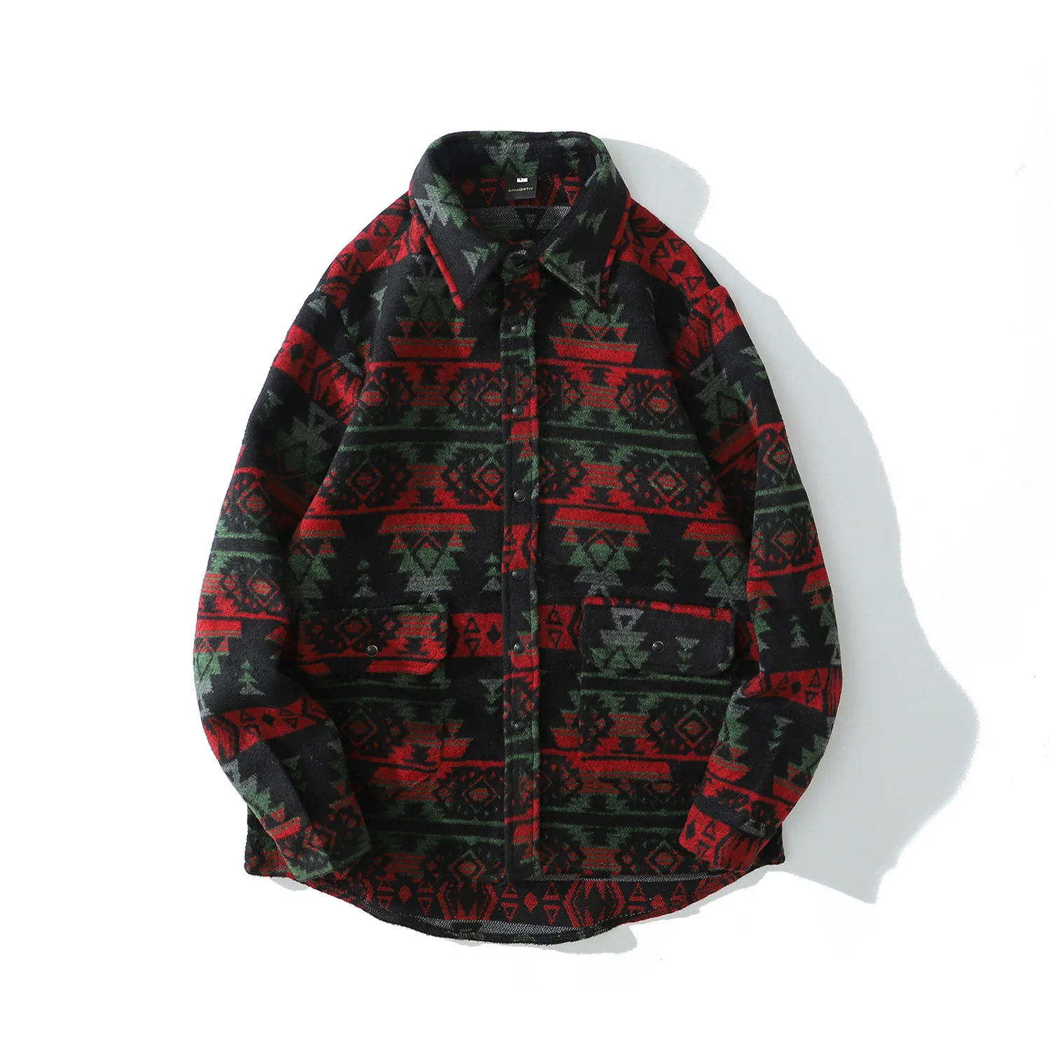 

Мужская Уличная рубашка с длинным рукавом, в стиле хип-хоп, плотная, повседневная, свободная, в стиле Харадзюку, S0311