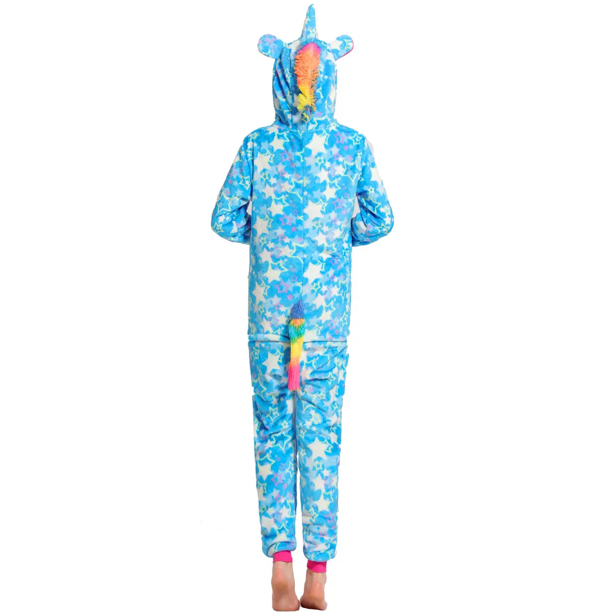 Единорог для детей и взрослых комбинезон Тоторо Для женщин пижамы костюмы