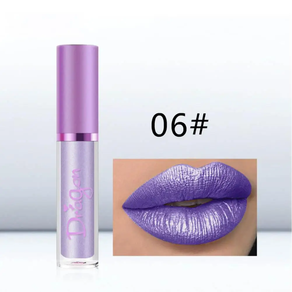 1 шт Макияж блестящие золочение блеск для губ Длительное Действие оттенок