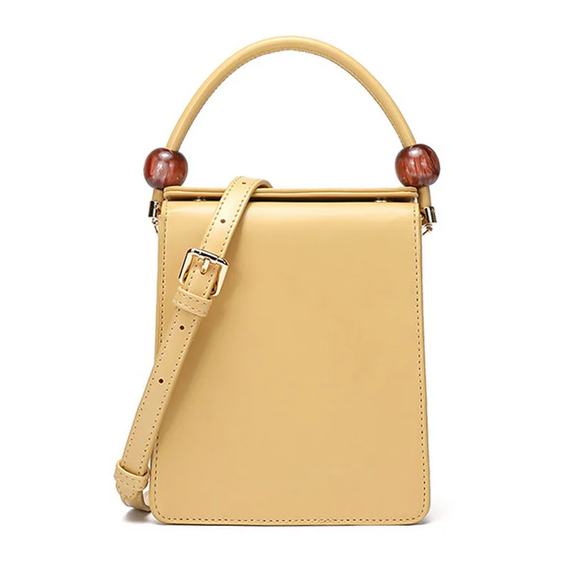 

Прямоугольная мини-сумка N/S ручной работы в ретро-стиле, квадратная сумка из искусственной кожи с акриловыми шариками и ручной ручкой, модна...