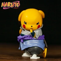 pokemon pvc anime figure pikachu cosplay ninja sasuke kawaii room decoration desktop ornaments doll toy for child birthday gift