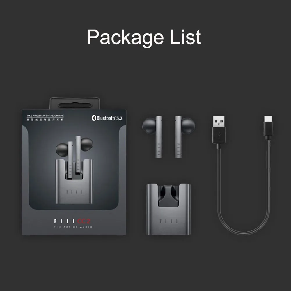 

FIIL CC2 TWS Wireless Bluetooth-compatible 5.2 Earphones Noise Reduction Sport Headphone Bluetooth 5.0 With Mic For Smart Phone