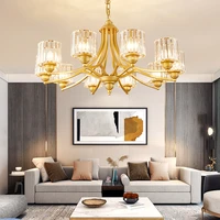 american crystal chandelier living room lamp simple atmosphere fashion nordic bedroom study wrought iron restaurant hotel lamps