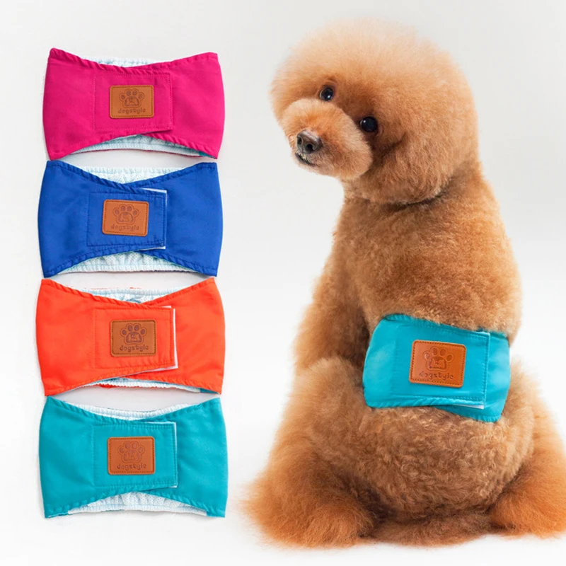 Breathable Dog Diapers Solid Color Casual Nappy Wrap Pet Dog Panties Safety Puppy Shorts Lovely Dog Physical Pant Dog Underwear