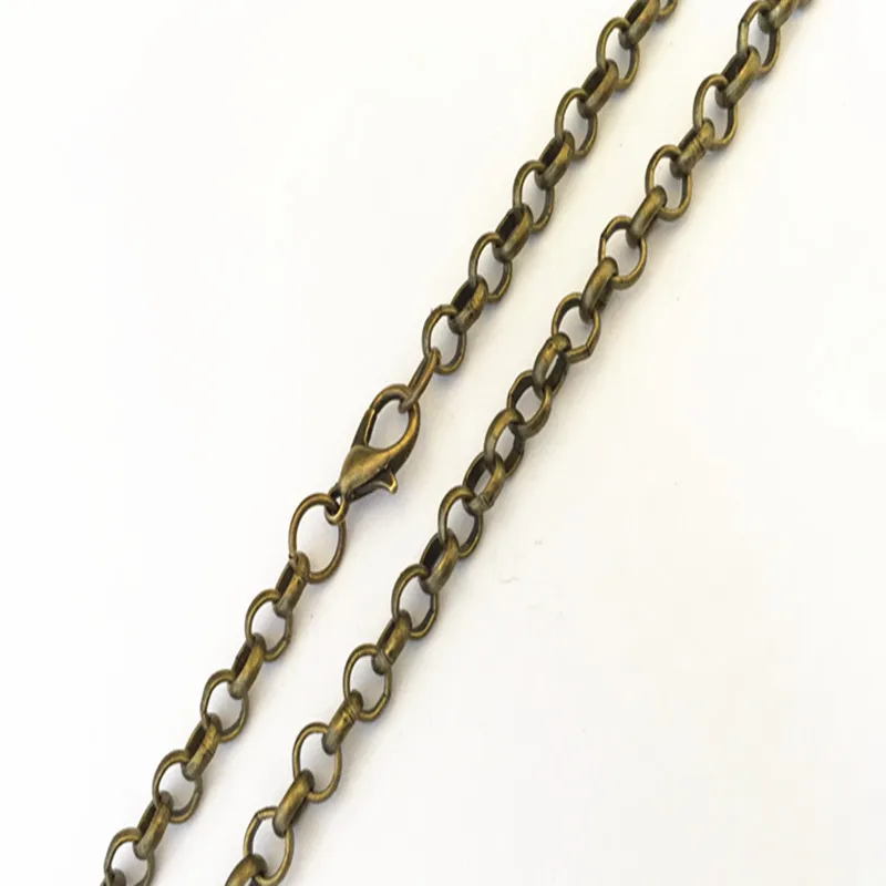 5 мм античная бронза круглая форма соединительное звено подвеска цепь с