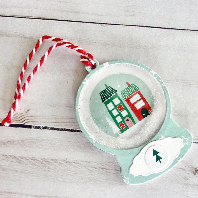 Вырубные штампы Snowglobe шейкер тег Скрапбукинг оформление открыток Сделай Сам