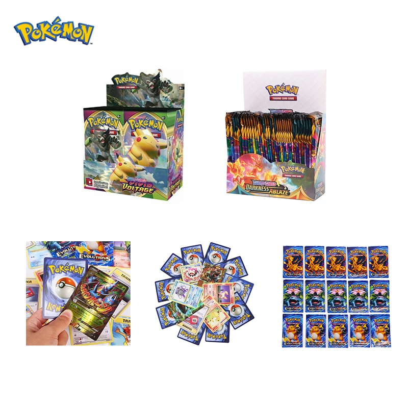 

Pokemon Booster Card 360pcs Chilling Entertainment Collect Board Game Battle Card Blind Box English French Pokemon Playing Card