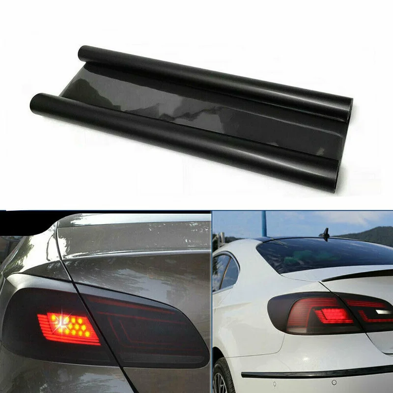 

30*120cm Matt Smoke Light Cover Film Car Matte Black Tint Headlight Taillight Fog Light Vinyl Film Car Rear Lamp Tint Film Wrap