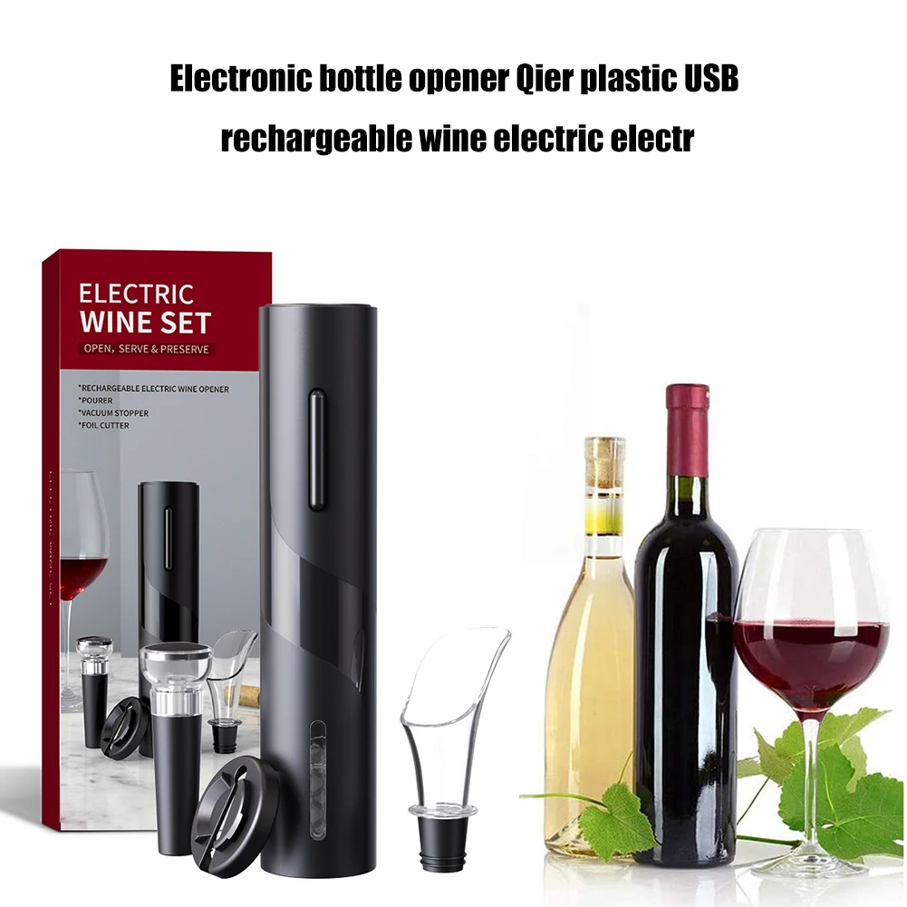 

Electric Wine Opener Rechargeable Automatic Corkscrew Wine Bottle Opener Charging Kitchen Tool Can Opener Kitchen Gadgets