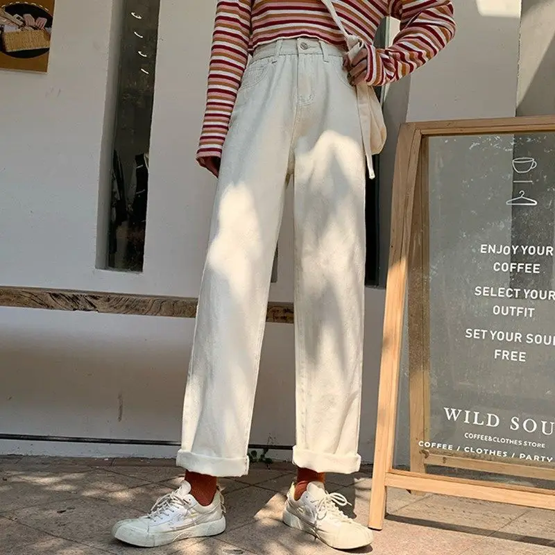 

New Vintage Women Elastic Harem Jean For Women Leggings Pants High Waist Push Up Denim Pants Mom Washed Boyfriend Jeans