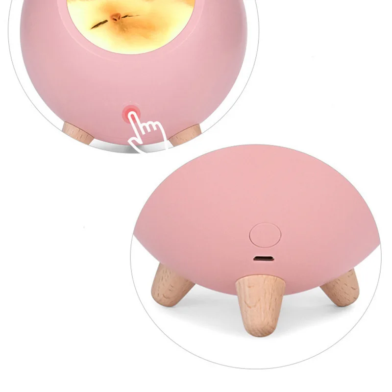 Домашний питомец атмосфера небольшой ночной Светильник СВЕТОДИОДНЫЙ домашний