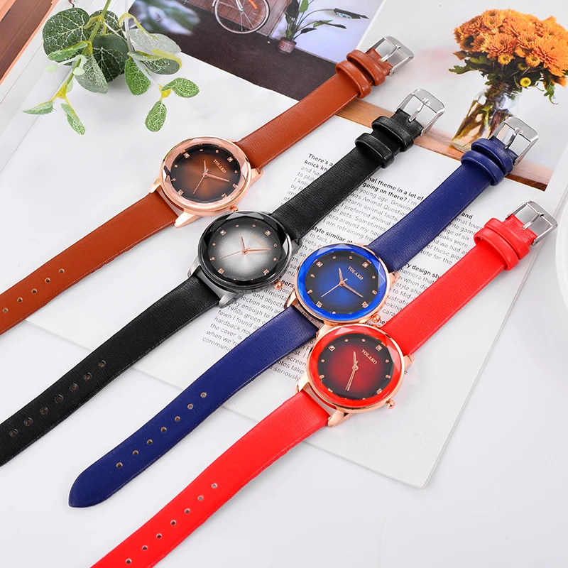 

Chram Luxury Ladies Women Watches Simple Starry Sky Dial Quartz Leather Strap Female Casual Analog Clock WristWatch DropShipping