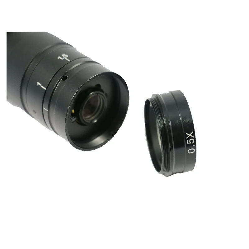 10X-180X увеличение зум C-mount объектив + 0.5X 2X 0.35X Барлоу Вспомогательный для