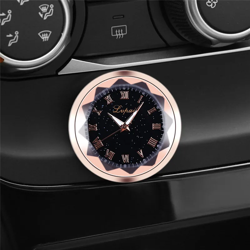 Автомобильные часы модные звездное небо римские цифры кварцевые с циферблатом
